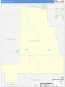 Golden Valley County, MT Digital Map Basic Style